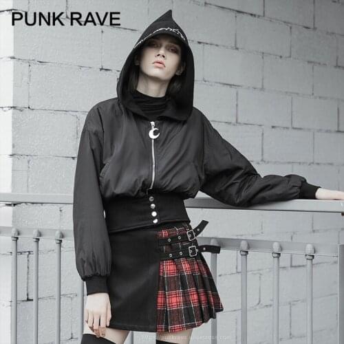 Женские куртки-ветровки PUNK RAVE China At AliExpress