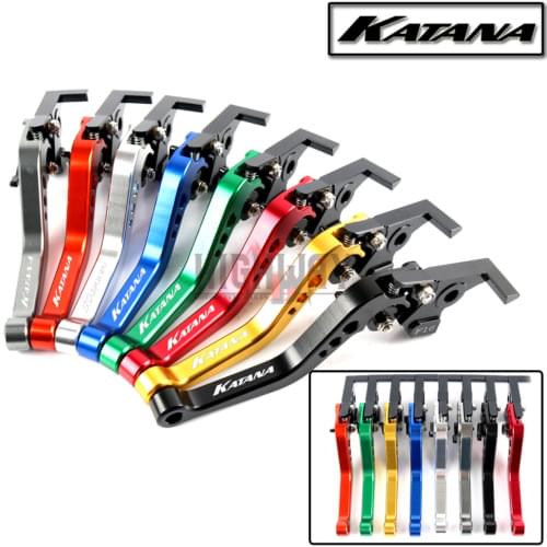 Motorcycle Brake Handle Bar Lever CNC Aluminum Short Adjustable Brake Clutch levers For suzuki 600 750 KATANA 1998-2006