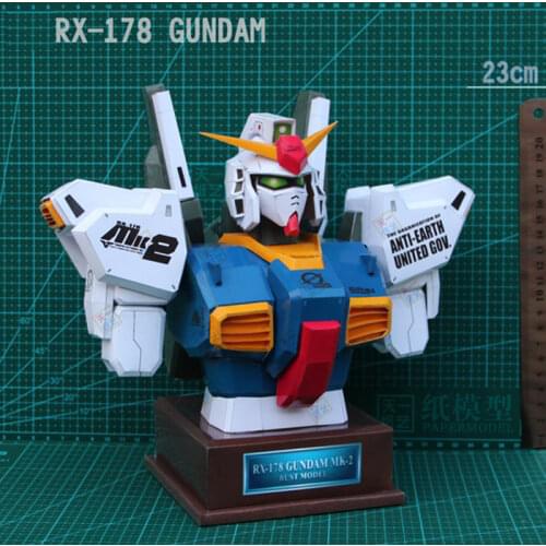 RX178 GUNDAM bust puzzle paper model DIY gift handmade paper art Popular Toys