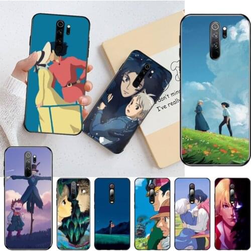 YJZFDYRM Howls Howls Moving Castle TPU Soft Silicone Phone Case Cover for Redmi 8A Note 9 8 8T 7 6 6A 5 Go Pro Redmi 9 K20