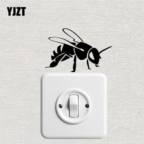 YJZT Insect Decor Animal Pattern Vinyl Decal Cartoon Creative Wall Switch Sticker S19-0848
