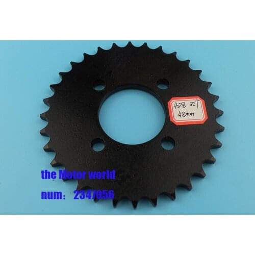 Motorcycle scooter drive gear 428 big sprocket 32T 48mm sprockets free shipping