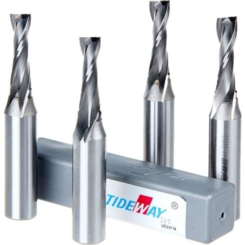 1/2*2*6 Carbide Woodworking Insert Router Bit Tungsten Steel 2 Flute End Milling Cutter TCT Wood Cutter Tideway 3170