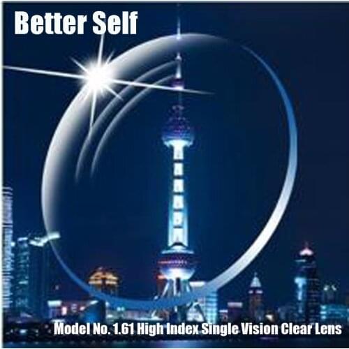 1.61 CR-39 HMC Lense Aspheric ASP High Index Standard Clearer Single Vision lens Free Lens Cut Frame Fitting Service