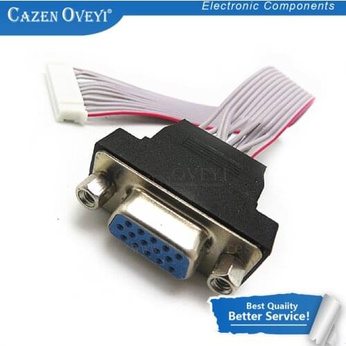 1pcs/lot 12P a 15 p vga femmina d-sub adattatore pin pin vga connettore lunghezza 150mm cavo corto per lcd led diy In Stock