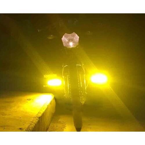 18w Amber spot led work light Car day driving fog light Emergency warning Caution light Offroad truck trailer Van RV ATV Lamp