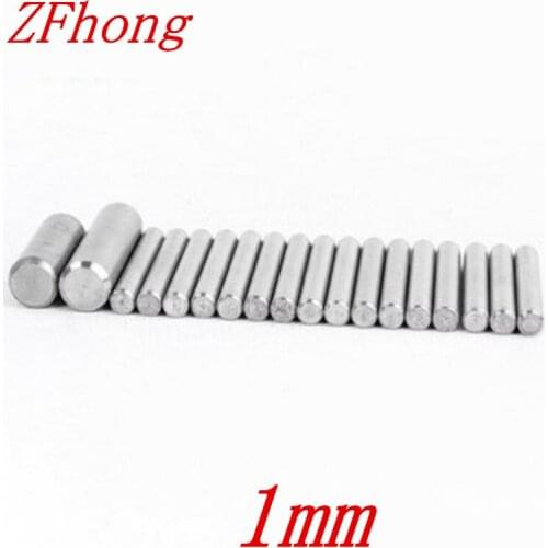 200pcs diameter 1mm stainless steel dowel pin location pin stop pin length 3mm to 10mm