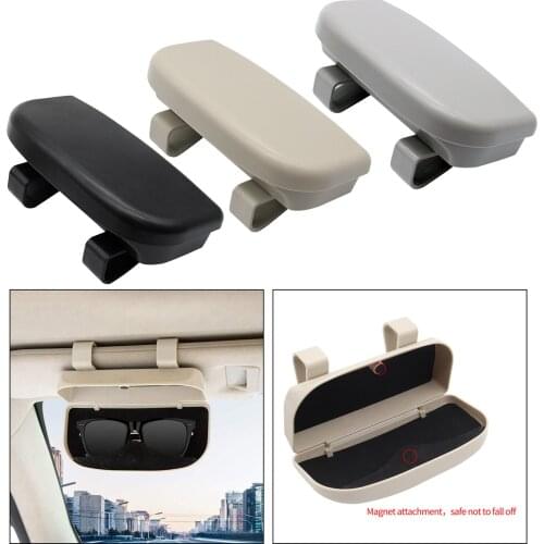 Car Sunglasses Holder Clip-on Eyeglasses Storage Box Car Interior Ornaments