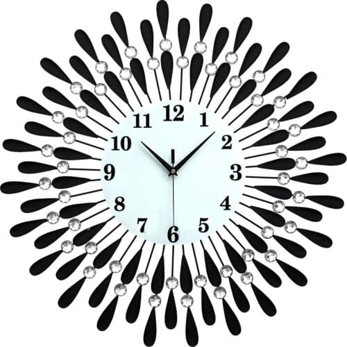 20 Inch Fashion Europe Large Wall Clock Living Room And Bedroom Watch Mute Luxury Art Modern Design