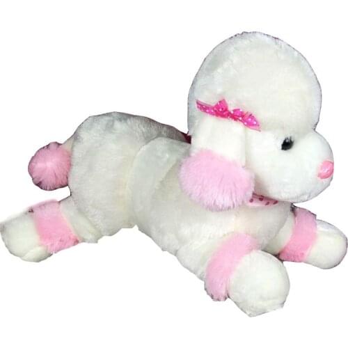 Children Plush Stuffed Toys white girl dog Baby Kid Toy for Christmas Birthday Gift