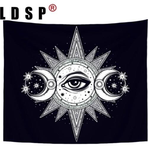 LDSP Tapestry Moon Hand Animal Wall Rugs Wall Hanging Fabric Mural Background Cloth Towel Beach Fabric Blanket Living Home Decor