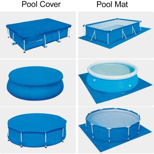 Swimming Pool Cover Swimming Pool Ground Mat high-quality UV-resistant Polyester Rainproof Dust Cover Swimming Pool Accessories