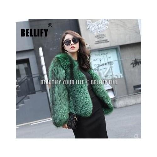 New collections British London Design Fashion dyed silver fox fur coats outerwear Wholepelt amazing fur jackets