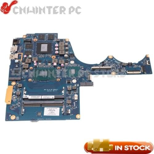 NOKOTION For HP 15-AX020CA 15-AX Laptop Motherboard 859750-001 859750-501 859750-601 DAG35AMB8E0 I7-6700HQ CPU GTX 965M 4GB