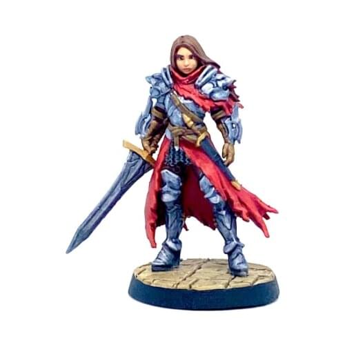 1/32 56mm Resin Model Kits Female Guard Warrior Figure Unpainted No Color