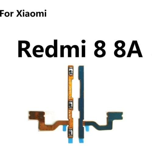 New Power On/off & Volume Up/down Side Buttons Flex Cable Replacment Parts For Xiaomi Redmi 8 8A Mobile Phone