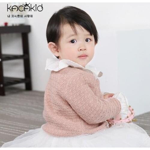 KACAKID Autumn Knitted Children Boy Girl Jacket Coat Soft Woolen Baby Kids Children Boy Girl Coat Jacket Infant Baby Coat ka3352
