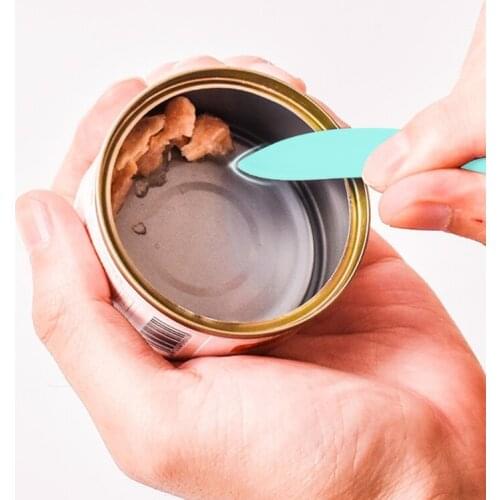 Plastic Dog Canned Food Feeding Scoop Durable Reusable Pet Long Handle Spoon