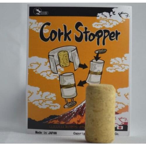 Cork Stopper Magic Tricks Funny Close Up Magic Coin Penetrating The Cork Magie Gimmick Props For Party Beginner Magic Shows