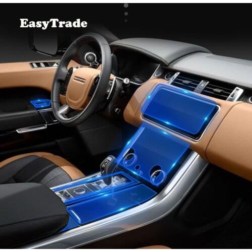 For Range Rover Sport 2020 2019 2018 2013 TPU Transparent Film Car Gps Navigation Film Screen Protective Sticker Anti-scratch