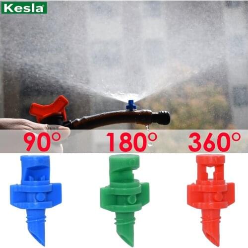 50PC 90/180/360 degree Watering Refraction Nozzle Sprinkler Head Thread Connector Garden Fruit Tree Drip Irrigation Mist Sprayer