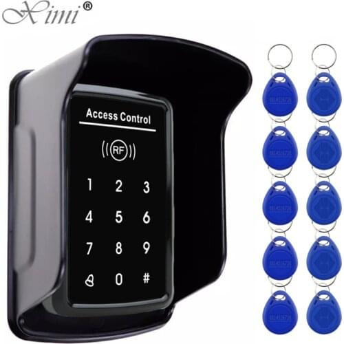 Keypad RFID Access Control System Proximity Card Standalone 1000 Users Door Access Control Waterproof ABS Plastic Case
