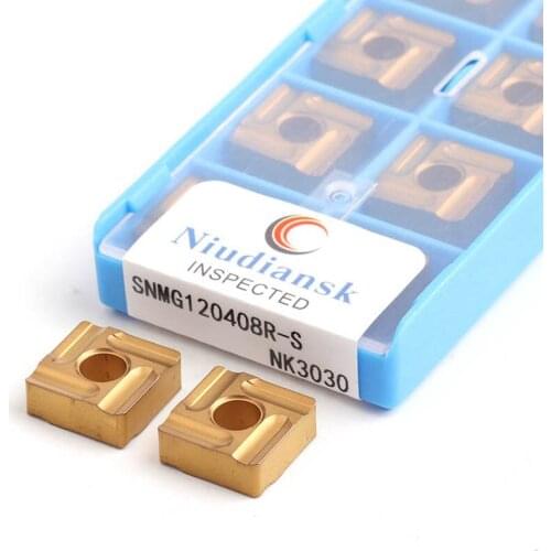 SNMG120404R-S NK3030 SNMG120404L SNMG120408R SNMG120408L-S CNC Cutting Turning Tools Blade Lathe Carbide Insert Large Chip Flute
