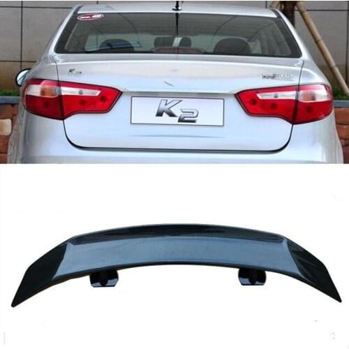 For Universal Spoiler WING NEW OLD KIA K2 ABS Material CarTrunk Boot Rear Lip Tail Black Decorative Black Accessories 2011-2021