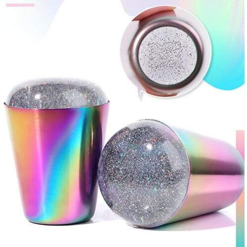 1pc Nail Printing Tools Silicone Stamper for PlateTransparent Clear Stamp Scraper Polish Print Transfer Head Nail Art Template