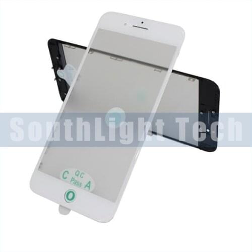 10pcs Original Cold Press 3 in 1 Front Glass Lens with frame OCA for iphone 5S 6 6s 6Plus 6sPlus 7Plus 8Plus 7 8 Plus