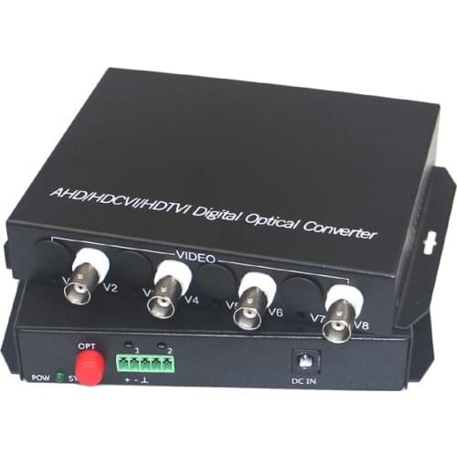 1080P HD CVI AHD TVI 4 Channel Video Fiber Optic Optical Media Converters - For 1080p 960p 720p AHD CVI TVI HD Cameras CCTV