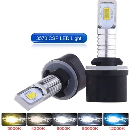 2x H27W/2 881 H 7 LED Car Headlight Bulbs Fog Lights For Cars Fog Driving Lamp High Lights Car Light Sourse 6000K 8000k 12V 24V