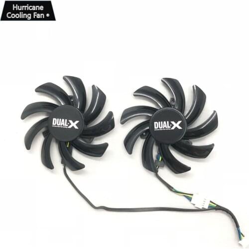 2Pcs/lot 85MM FD7010H12S 12V 0.35A 40MM Graphics Video Card Cooling Fan Replacement for Sapphire HD 7790 7850 7870 7950
