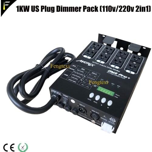 4CH/ 4 Channel 1kw DMX US Dimming Pack Controller With US Plug 110v/220v Each Channel 1KW