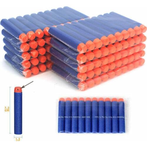 50-400pcs Kid Toy Gun Darts Pack fr Elite Gun Soft Refill Bullets