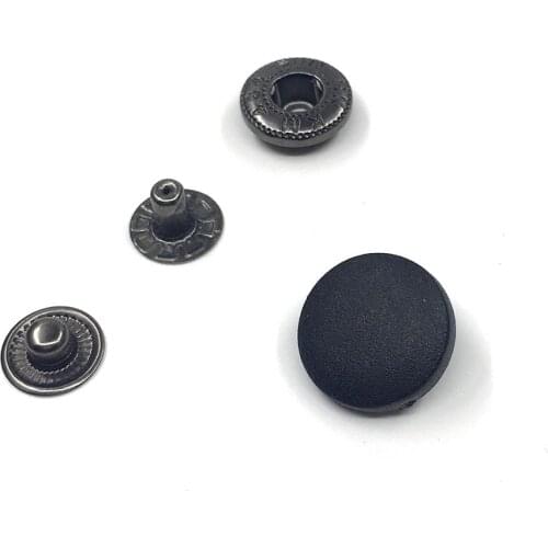 50sets snaps top cover Black and white nylon material Buttons Plastic snaps button Rivet Button accessories T3T5 T8 button