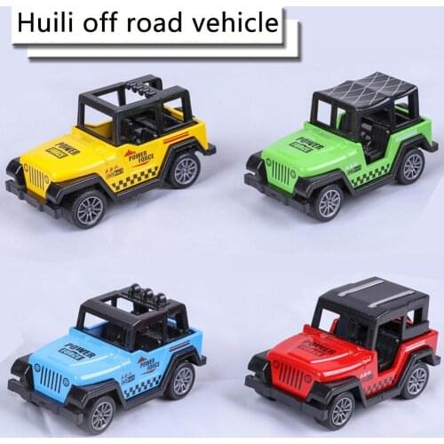 Alloy Car Pull Back Car Childrens Toy Model Off-road Police Baby Car Vehicle I4N3