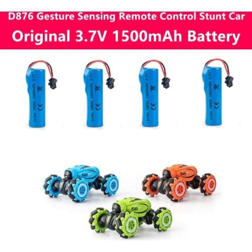 D876 Gesture Sensing RC Stunt Car Original 3.7V 1500mAh Battery Spare Parts For D876 Remote Control Twist Deformation Climb Car