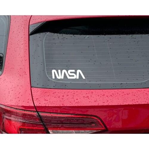 BK Home Nasa Designed White Car Sticker-1