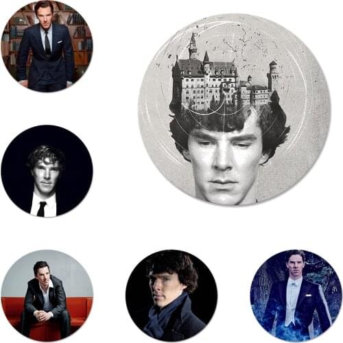 Benedict Timothy Carlton Cumberbatch Badge Brooch Pin Accessories For Clothes Backpack Decoration gift 58mm