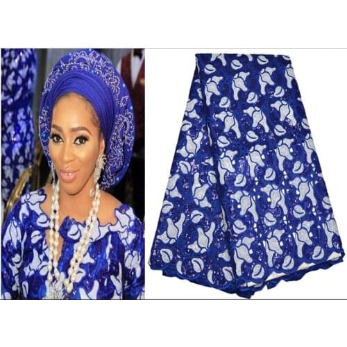 Free shipping (5yards/pc) high quality handcut African organza lace fabric with lots of sequins embroidery for party dress OP48