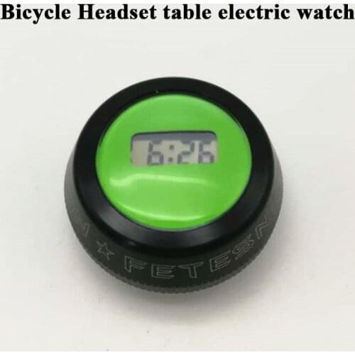 1pc 28.6mm Bicycle Headset Table Electric Watch Riser Stem Clock Portable Clock Mountain Bike Headset Set Cover Watch 1 1/8"