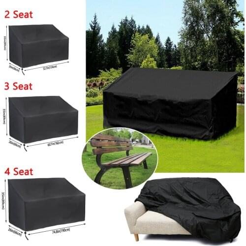 2/3/4 Seats Waterproof Chair Cover Garden Park Patio Outdoor Benchs Furniture Sofa Chair Table Rain Snow Dust Protector Cover