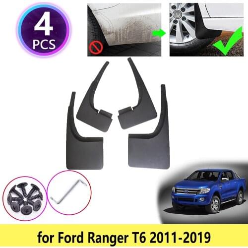 For Ford Ranger T6 2011 2012 2013 2014 2015 2016 2017 2018 2019 Mudguards Mudflap Fender Mud Flaps Guards Splash Car Accessories