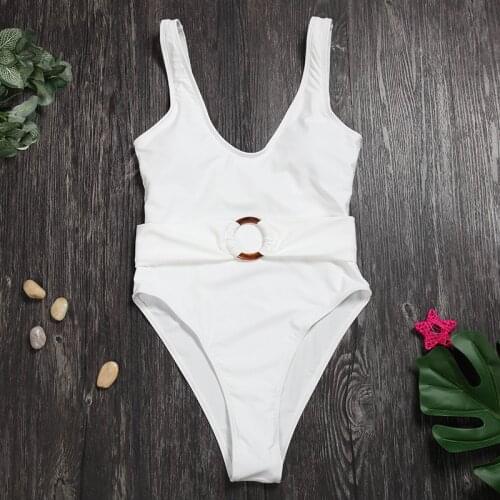 European and American Sexy One-piece Swimsuit Female Covered Belly Was Thin Hot Spring Beach Swimsuit White Bikini