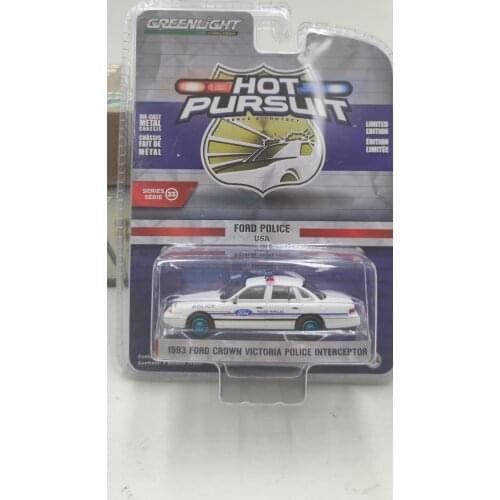 GreenLight 1:64 1993 Ford Crown Victoria Green version Alloy toy cars Metal Diecast Model Vehicles For Children Boys gift hot