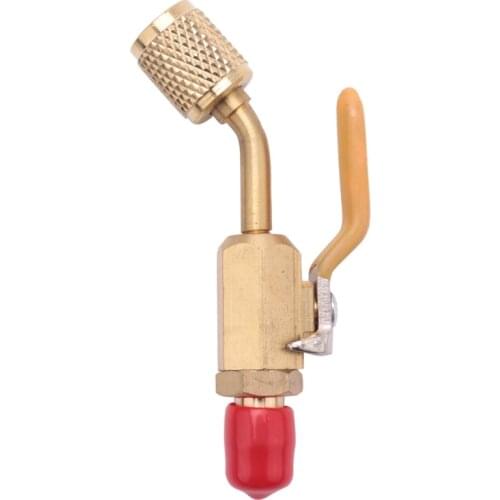 R410a R134a Brass Shut Valve For A/C Charging Hoses HVAC 1/4inch AC Refrigerant