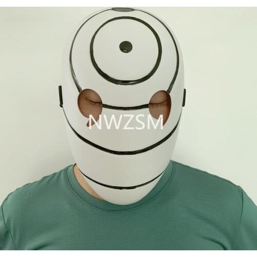 Anime Uchiha Obito cosplay Mask Akatsuki Ninja Madara Cosplay Costumes plastic material Masks Halloween Three-eye Mask Gift