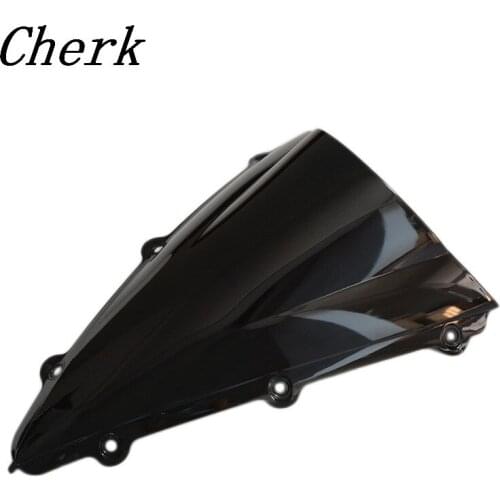 New Black Motorcycle Windshield Windscreen Double Bubble For YAMAHA YZF R1 1000 2004-2006 2005