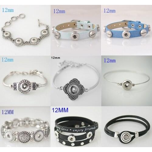 New Fashion 12mm Snap Button Bracelet DIY Jewelry KD3216